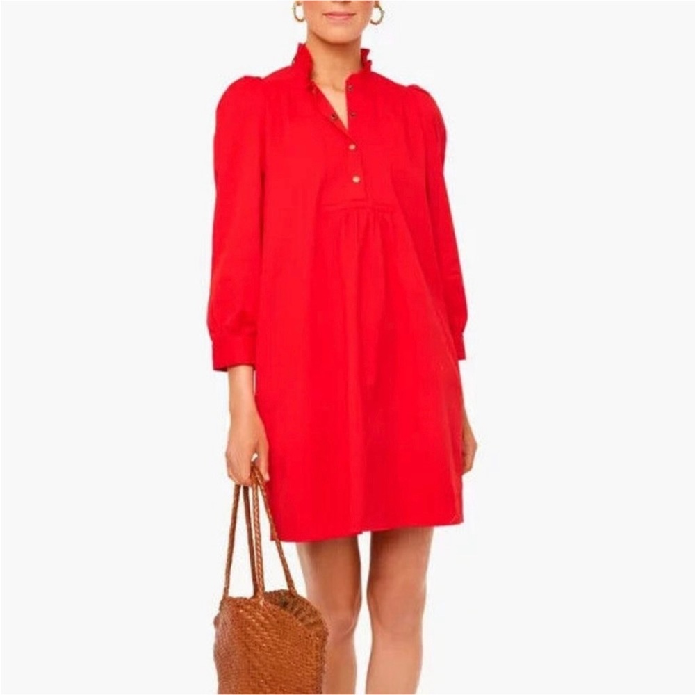 POMANDER PLACE Red Claiborne Dress